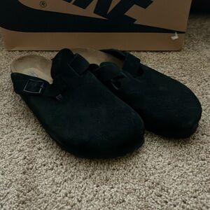 Men's Black Birkenstock Boston Clog